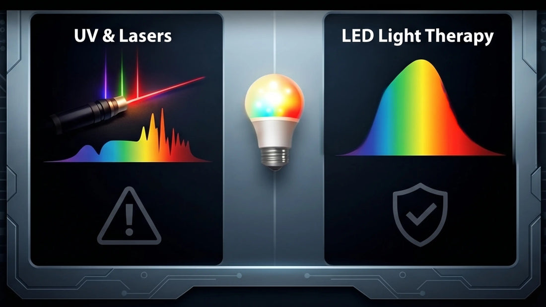 LED Light Therapy vs. UV & Lasers: The Full Safety Breakdown