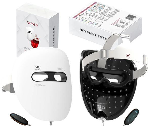 Blemish-Control LED Mask | WAVLO Apollo SG - 7 Professional Light Included (Blue Light Therapy)