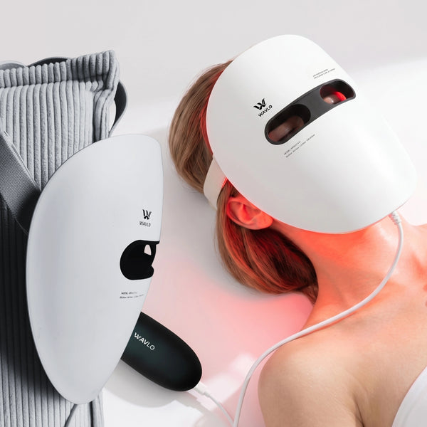 Calm & Balance LED Mask | WAVLO Apollo SG - Cyan Mode