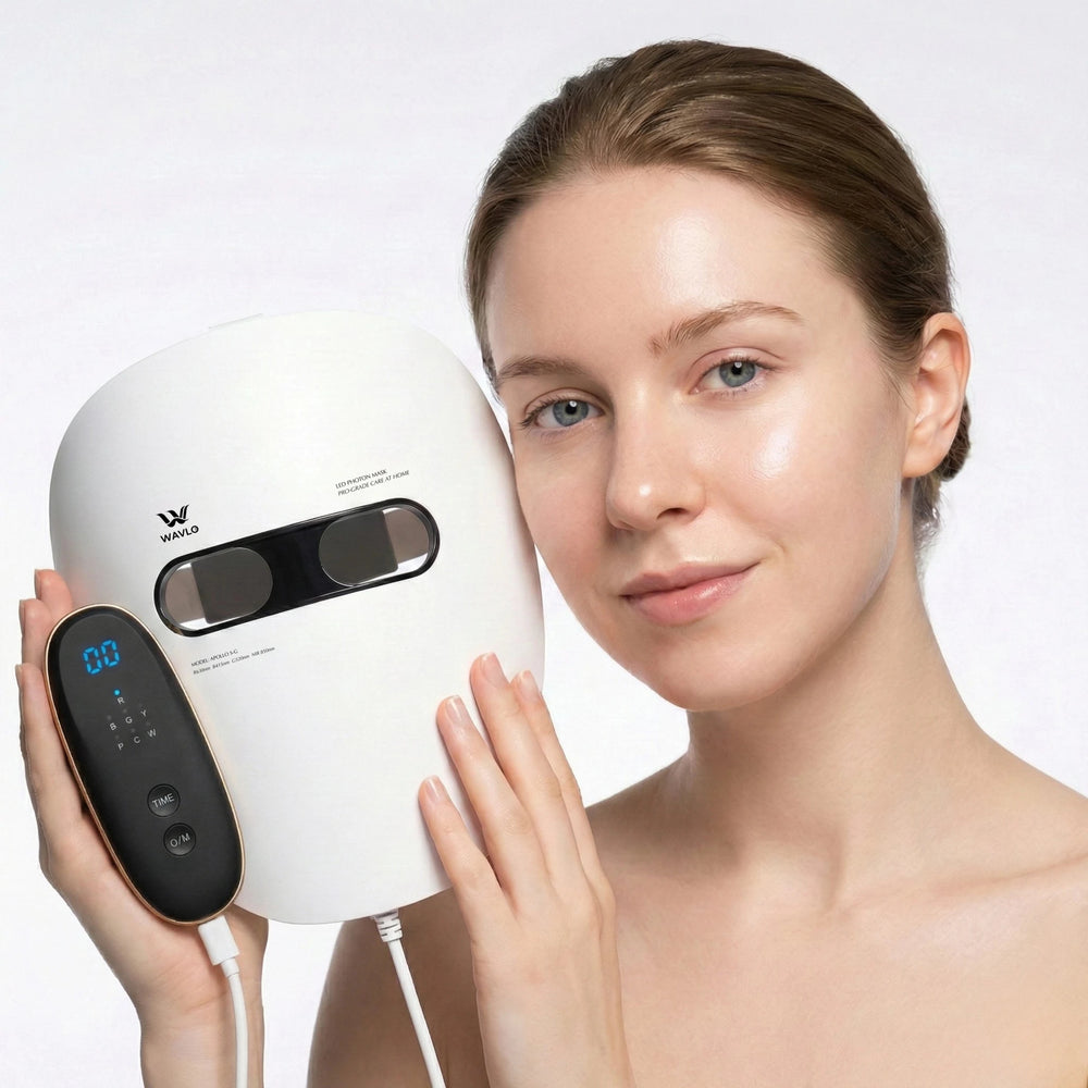 WAVLO Apollo SG Mask - 7 Professional Light Therapy in one device, experience clinical-grade skincare benefits, at home.