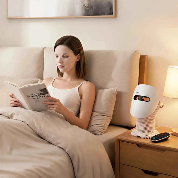 Soothing-Glow Mask | WAVLO Apollo SG - 7 Professional Light Included (Yellow Mode)