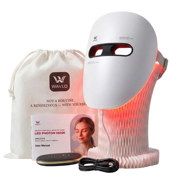 WAVLO Apollo SG LED Face Mask | 7-Mode Clinical Results At Home | UK