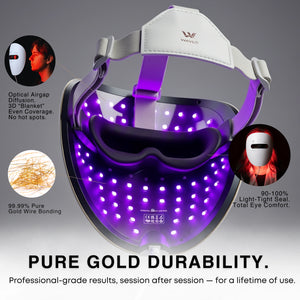 Breakout-Recovery LED Mask | WAVLO Apollo SG - Red & Blue Light Therapy